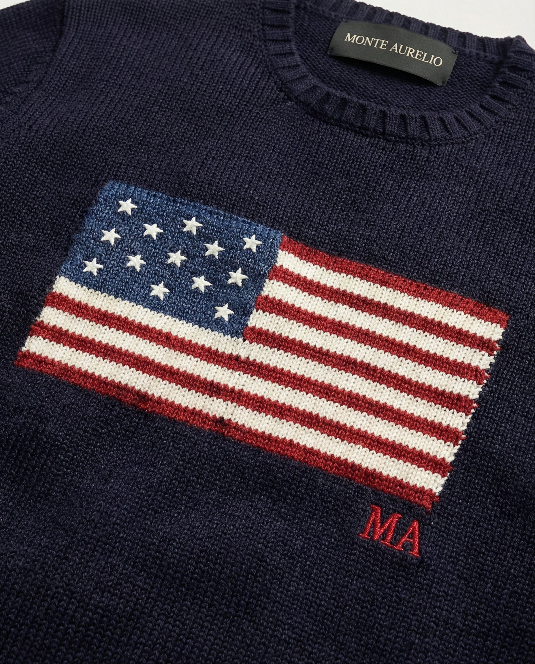 US Flag Knit Sweater