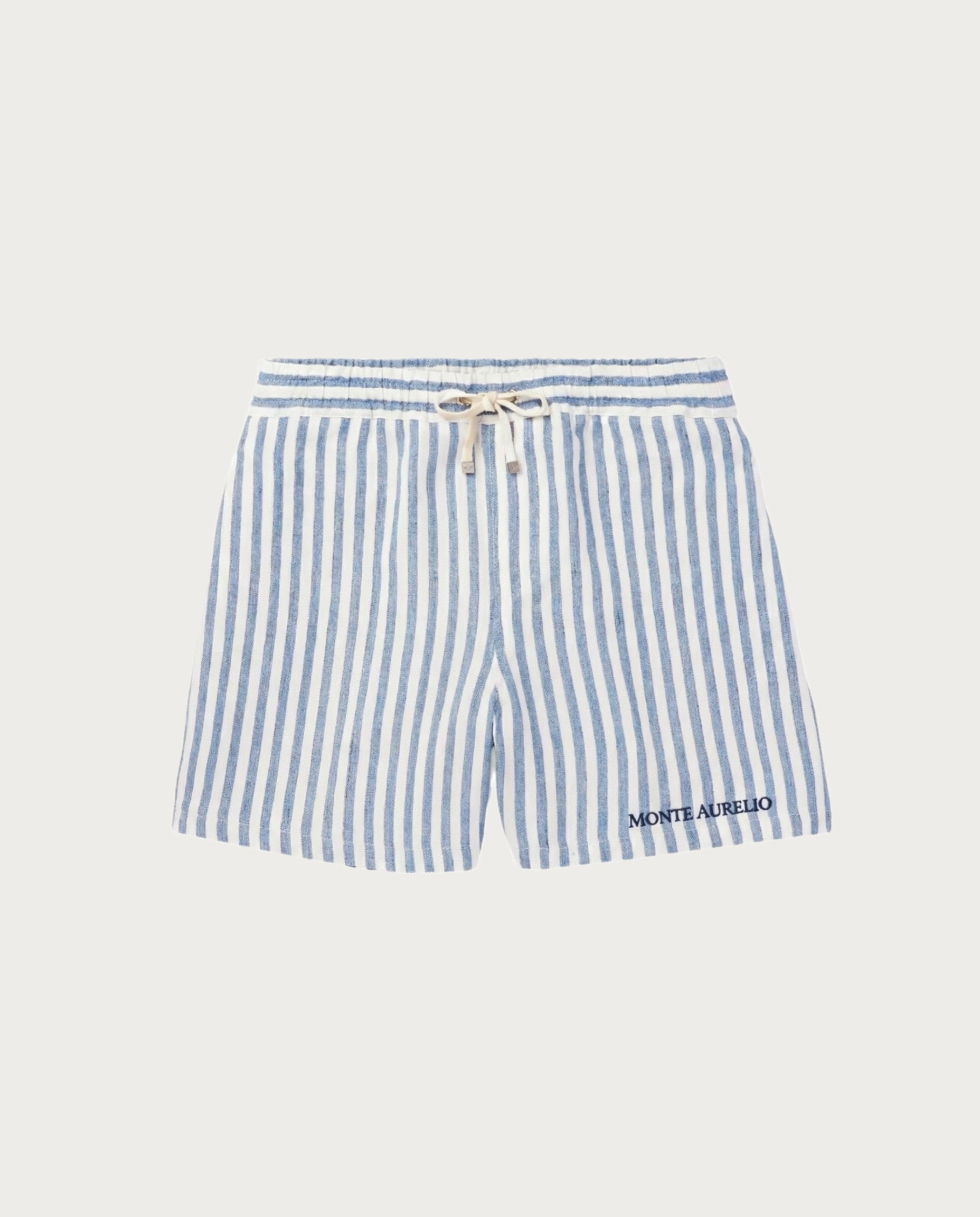 Seersucker Drawstring Shorts
