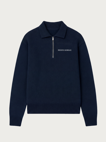 Wool Half Zip Sweater