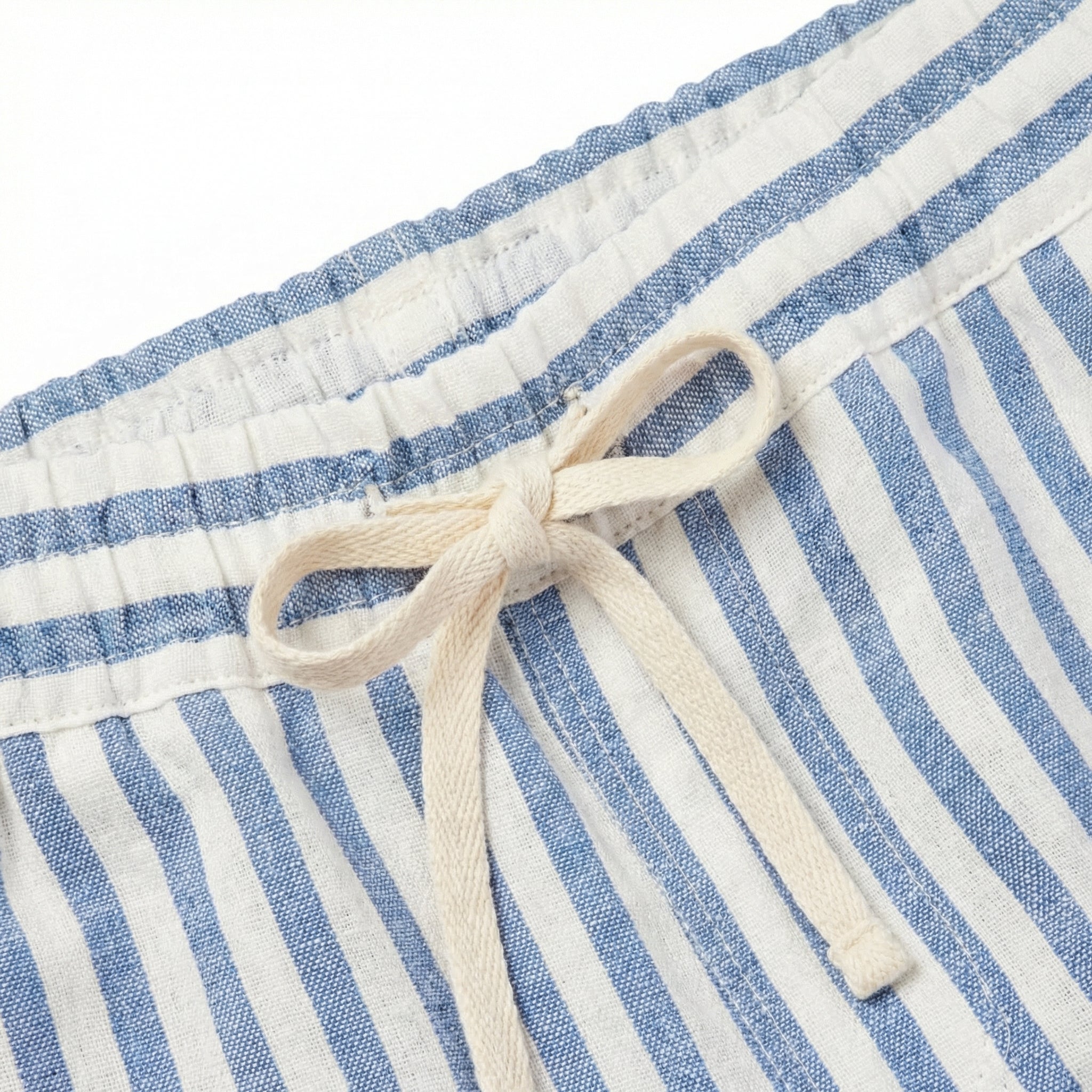 Seersucker Drawstring Shorts